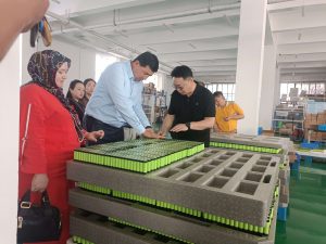 外商來(lái)訪澎龍鋰電